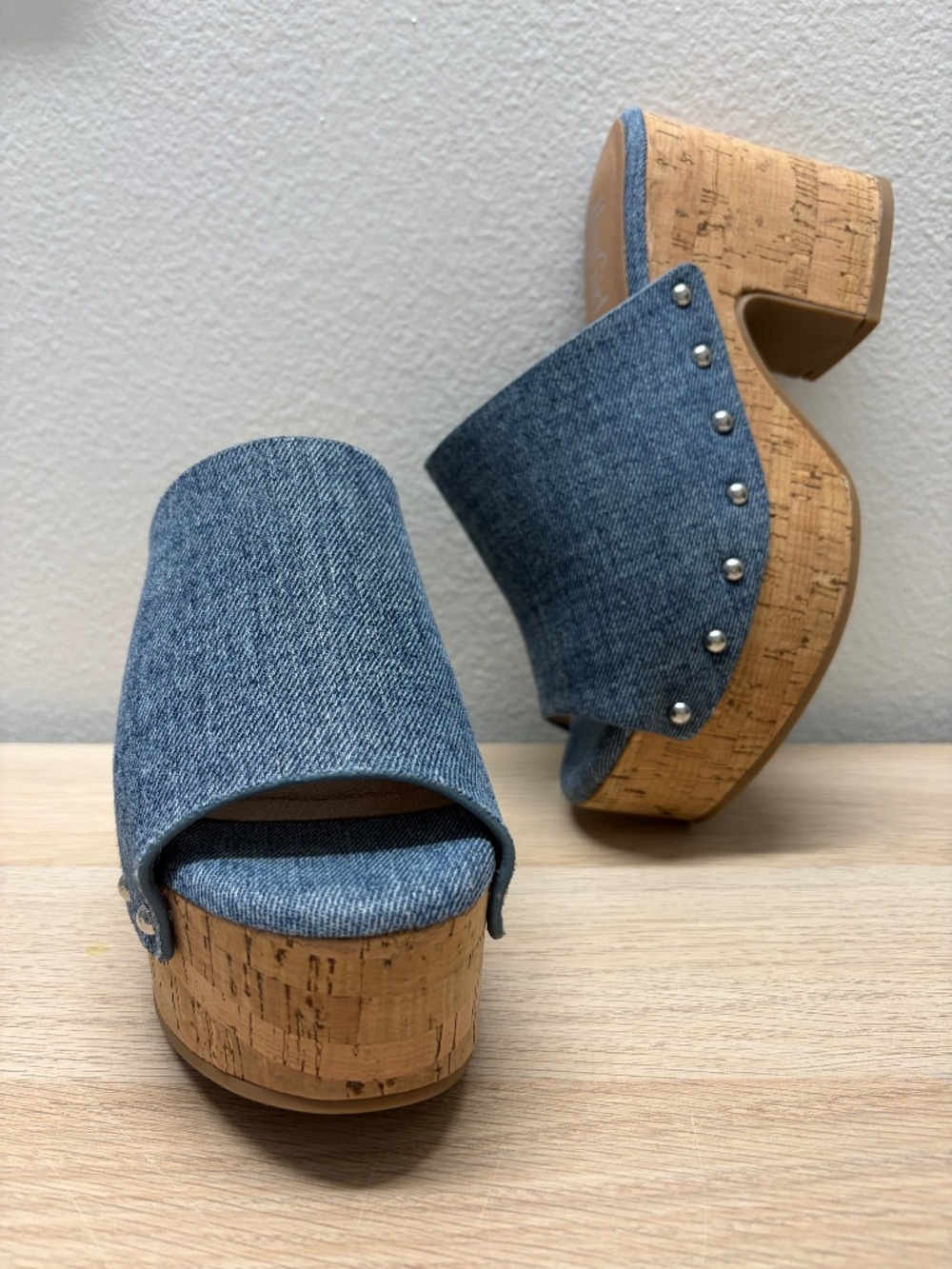 Hey Girl by Corkys Denim Platform Clogs